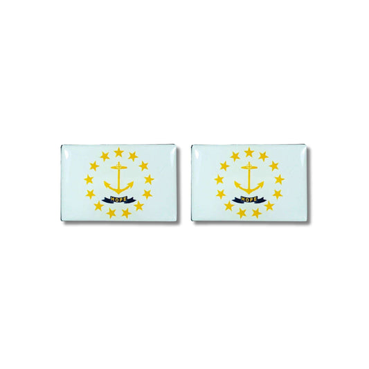 Boutons de manchette - Drapeau de l'État du Rhode Island - USA