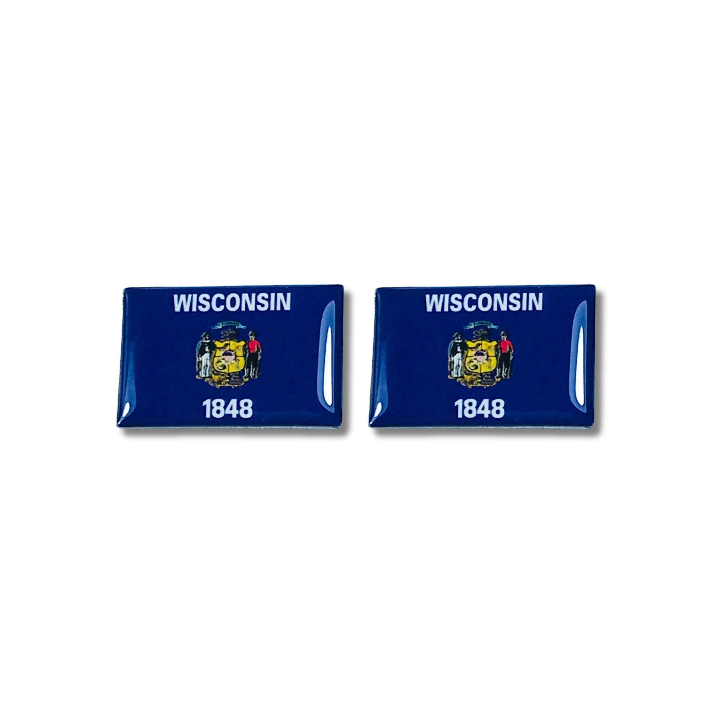 Cufflinks - Wisconsin State Flag - USA