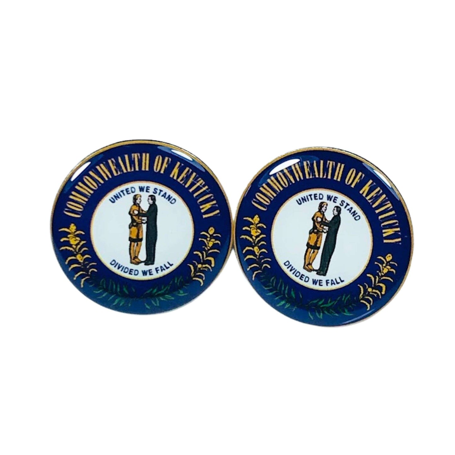 Cufflinks - Kentucky State Shield - USA