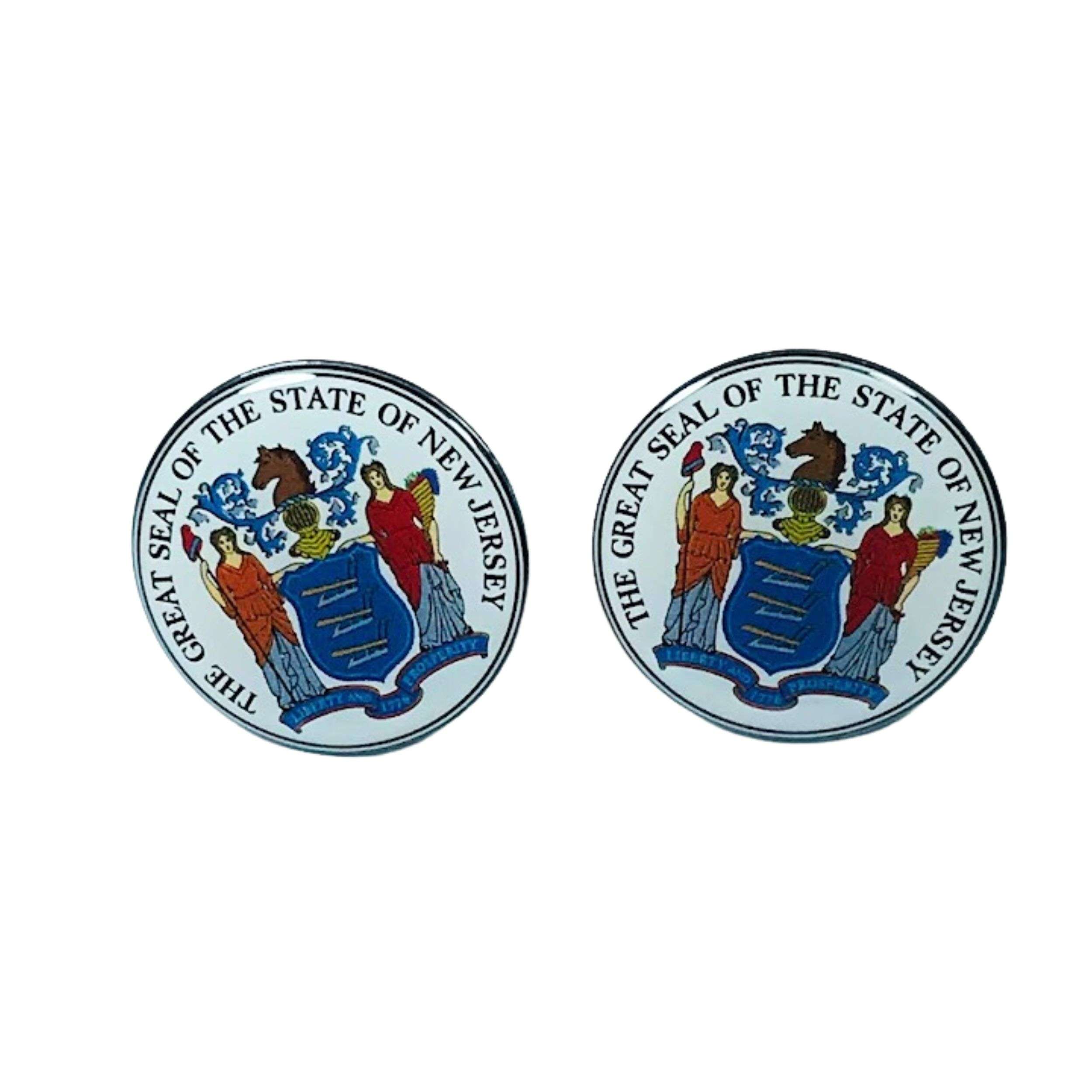 Cufflinks - New Jersey State Shield - USA