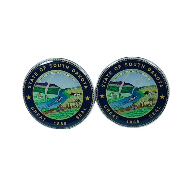 Manschettenknöpfe – Staatswappen von South Dakota – USA