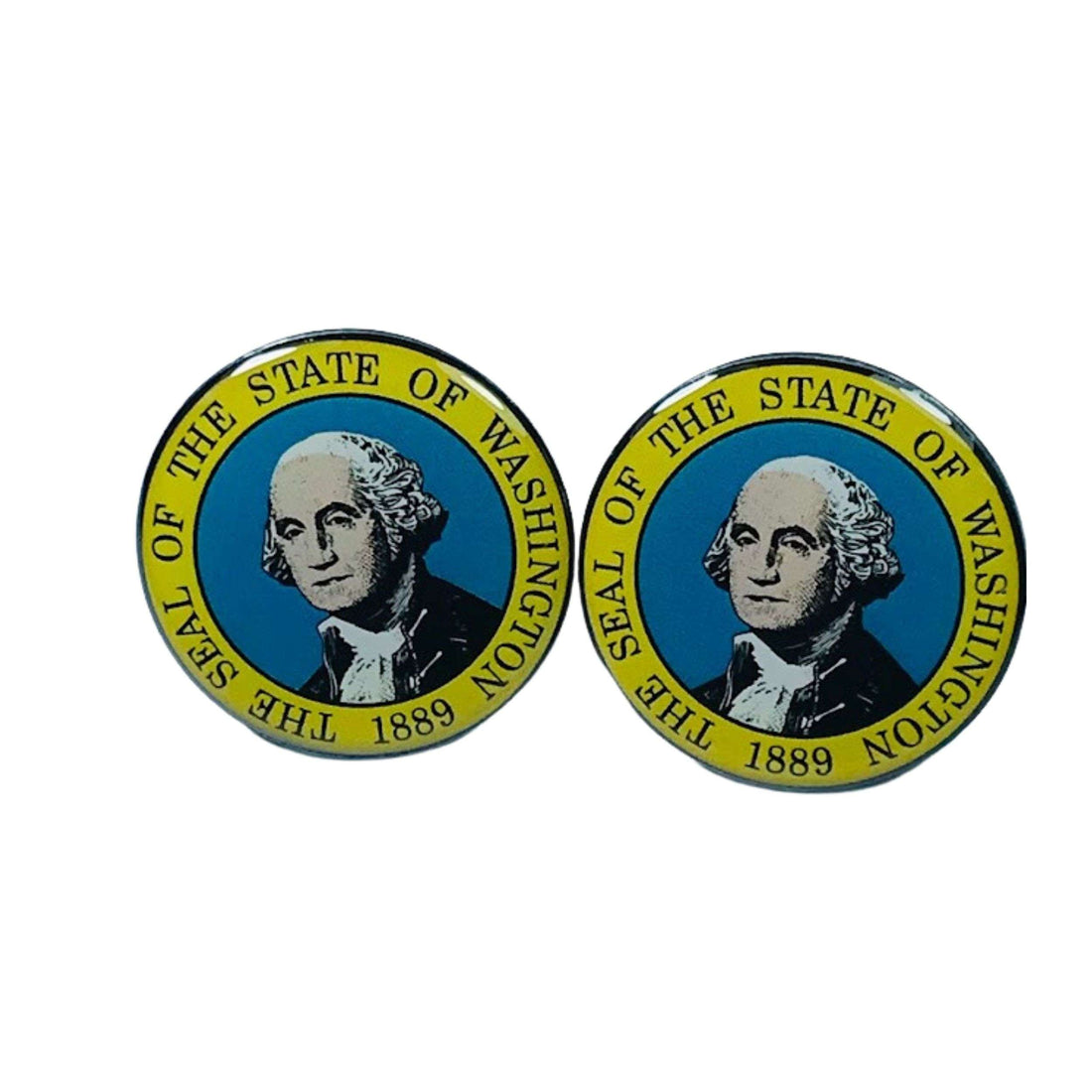 Manschettenknöpfe – Wappen des US-Bundesstaates Washington