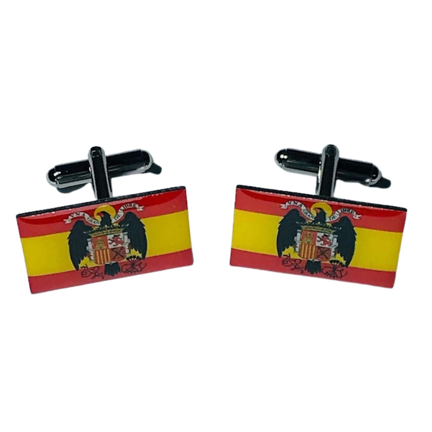 Boutons de manchette - Drapeau espagnol Aigle de Saint-Jean - Espagne