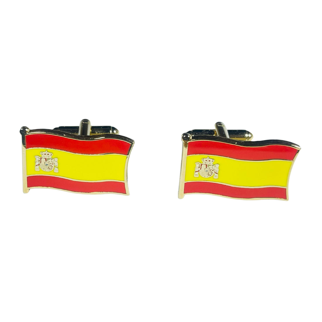 Manschettenknöpfe – Flagge und Wappen Spaniens
