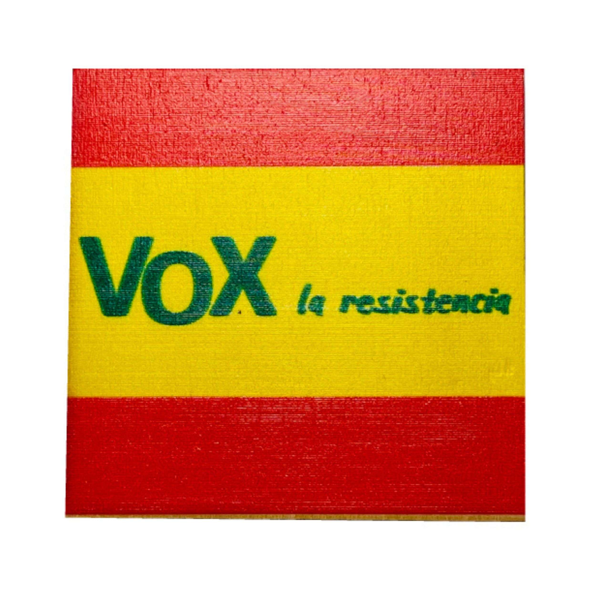 Iman De Madera Vox La Resistencia Bandera De Espana