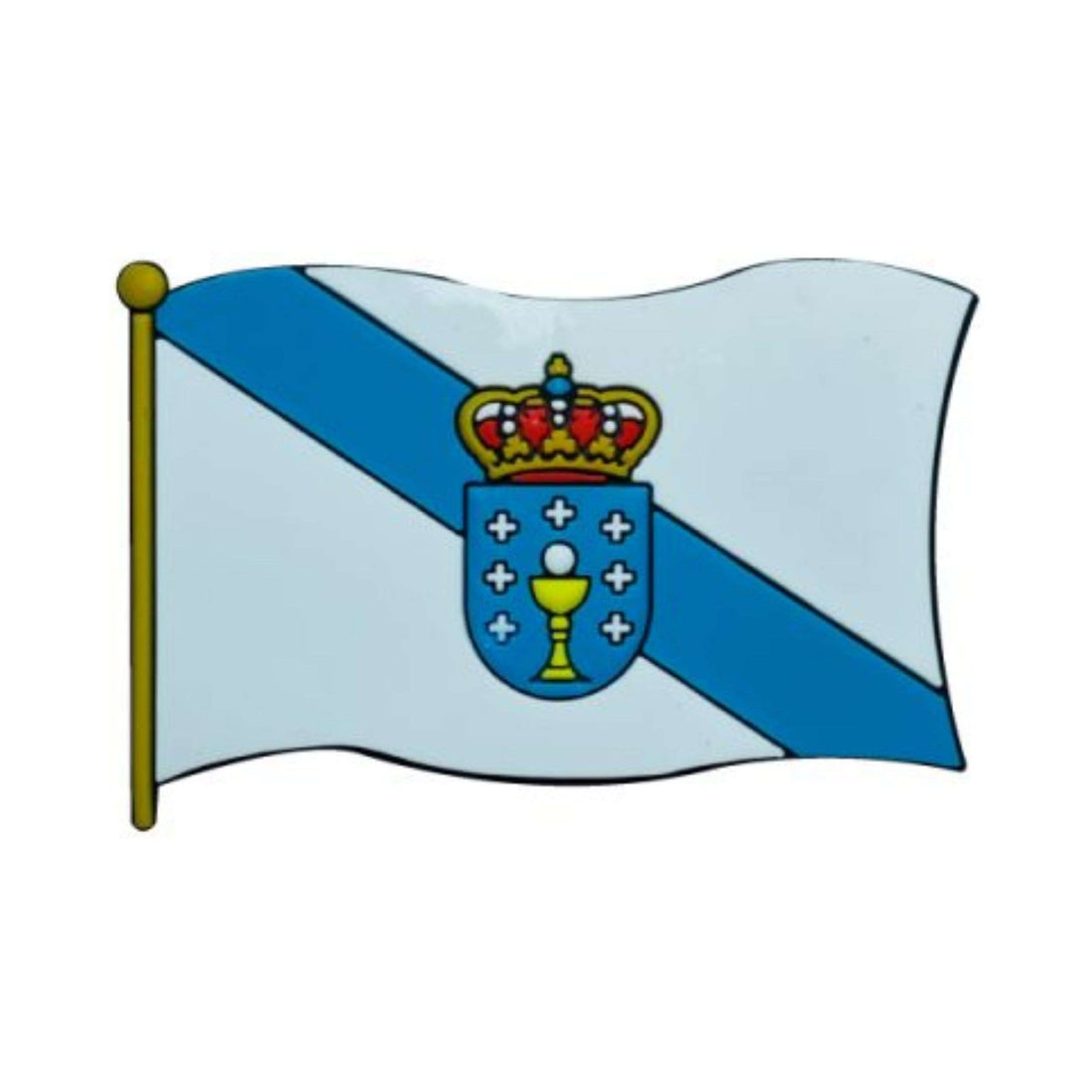PVC-Magnet – Flagge von Galicien – M101