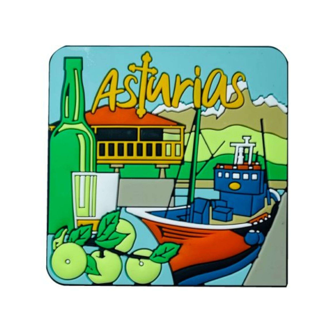 Iman Pvc - Barco Botella Sidra Turismo Asturias – M091