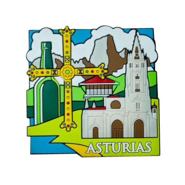 PVC Magnet - Cruz Victoria Sidra Turismo Asturias – M087