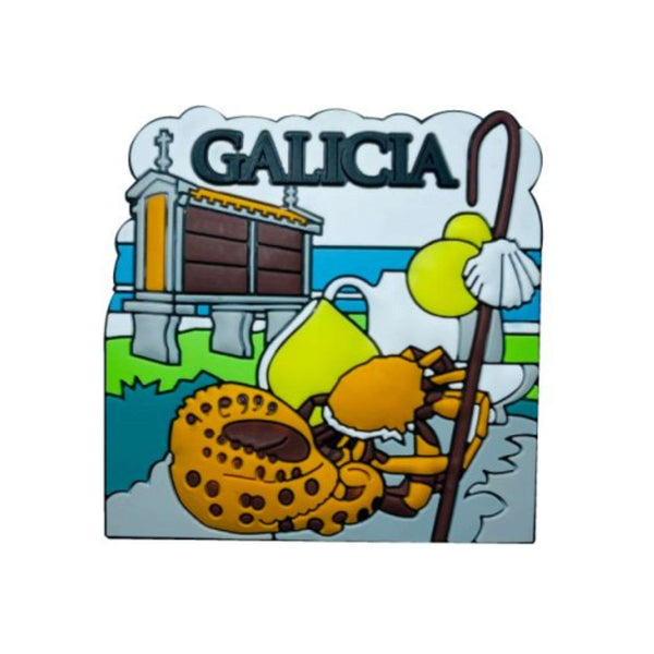 PVC Magnet - Seafood Octopus Gastronomy Galicia – M107