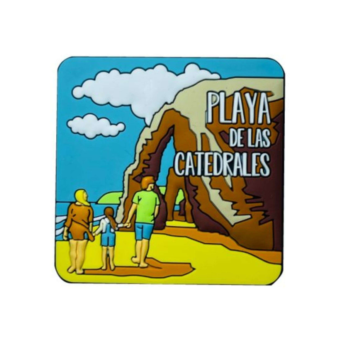 PVC-Magnet – Strand von Las Catedrales, Galicien – M111