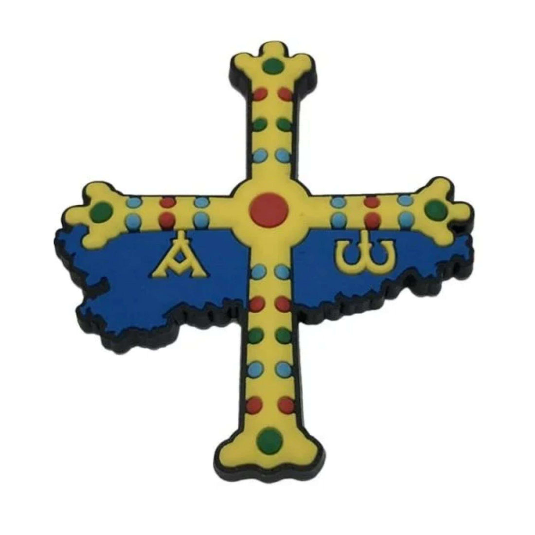 PVC-Magnet – Kreuz  Victoria-Karte Asturien – M012