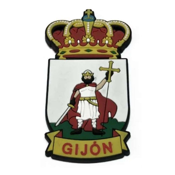 PVC Magnet – Gijón Asturias Shield – M008