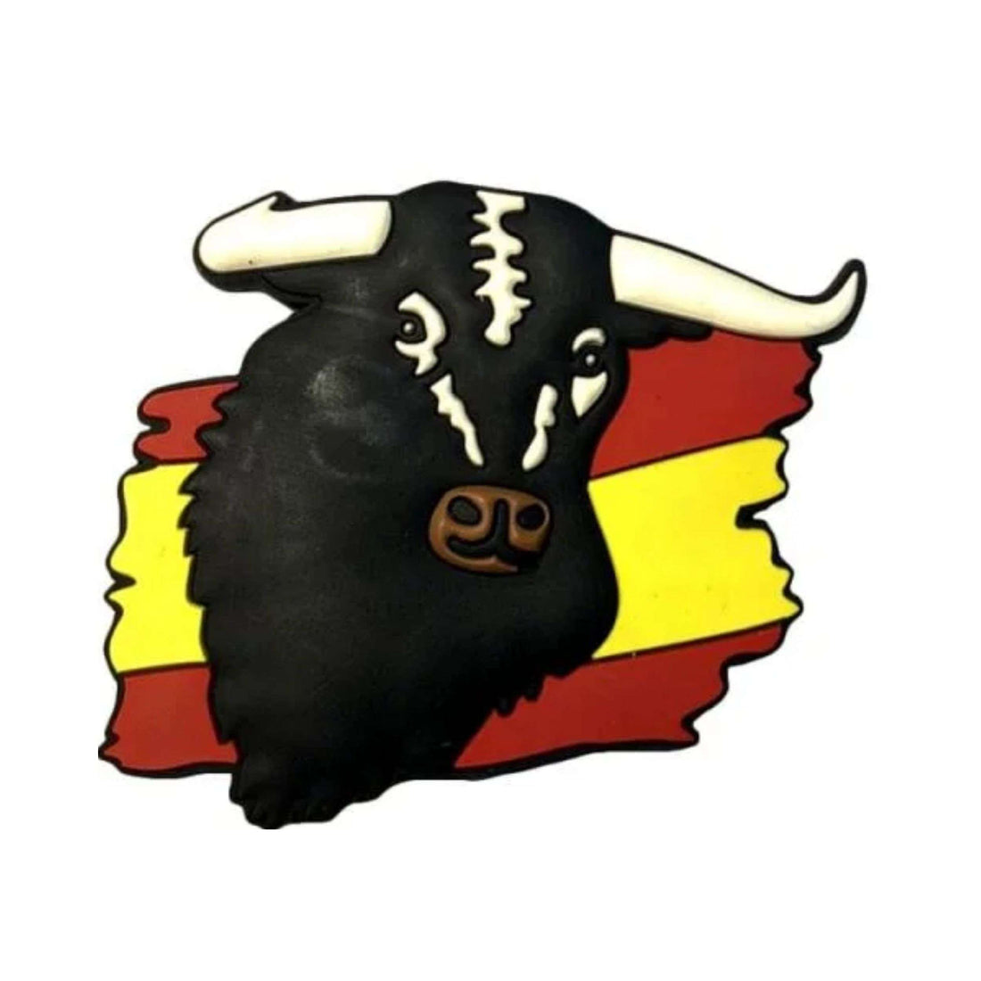 PVCマグネット – スペイン国旗を掲げる雄牛 – M067