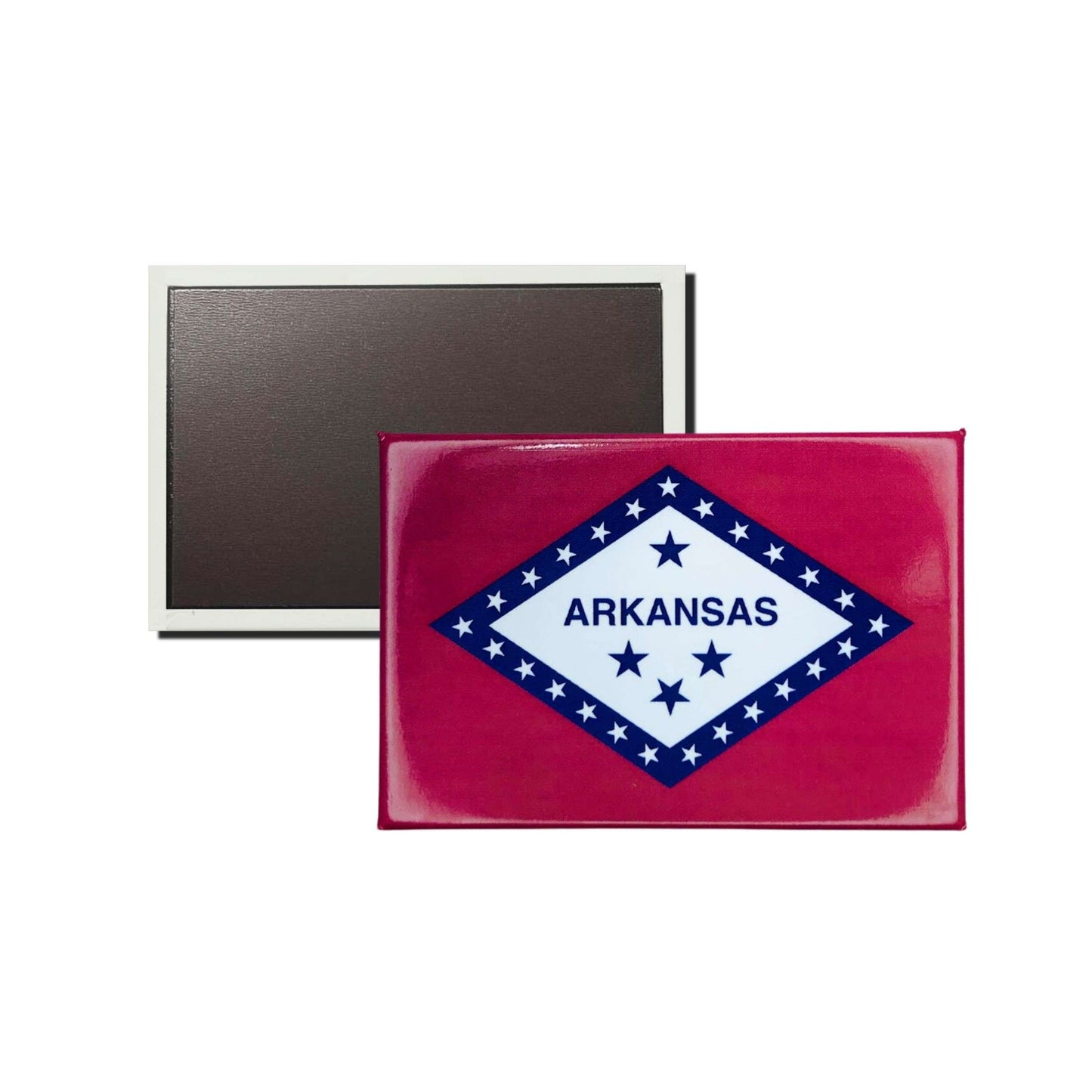 Iman Rectangular Horizontal Bandera Estado Arkansas Usa