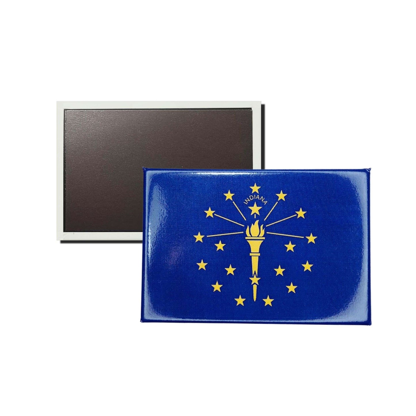 Iman Rectangular Horizontal Bandera Estado Indiana Usa