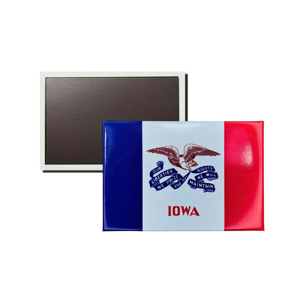 Imán Horizontal - Bandera Estado Iowa - USA