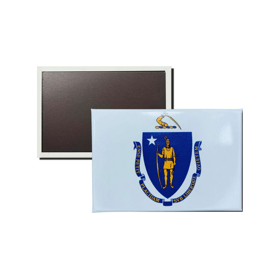 Iman Rectangular Horizontal Bandera Estado Massachusetts Usa