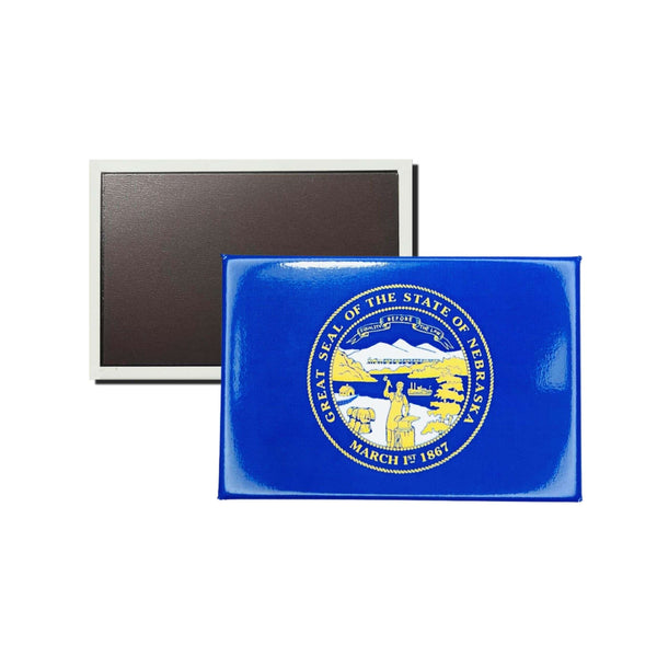 Imán Horizontal - Bandera Estado Nebraska - USA
