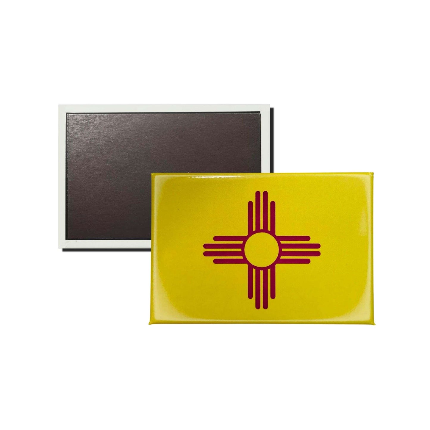 Iman Rectangular Horizontal Bandera Estado New Mexico Usa