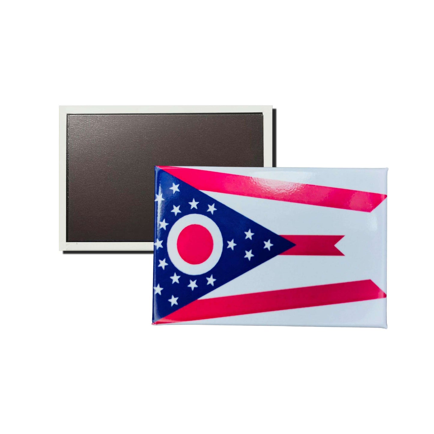 Iman Rectangular Horizontal Bandera Estado Ohio Usa