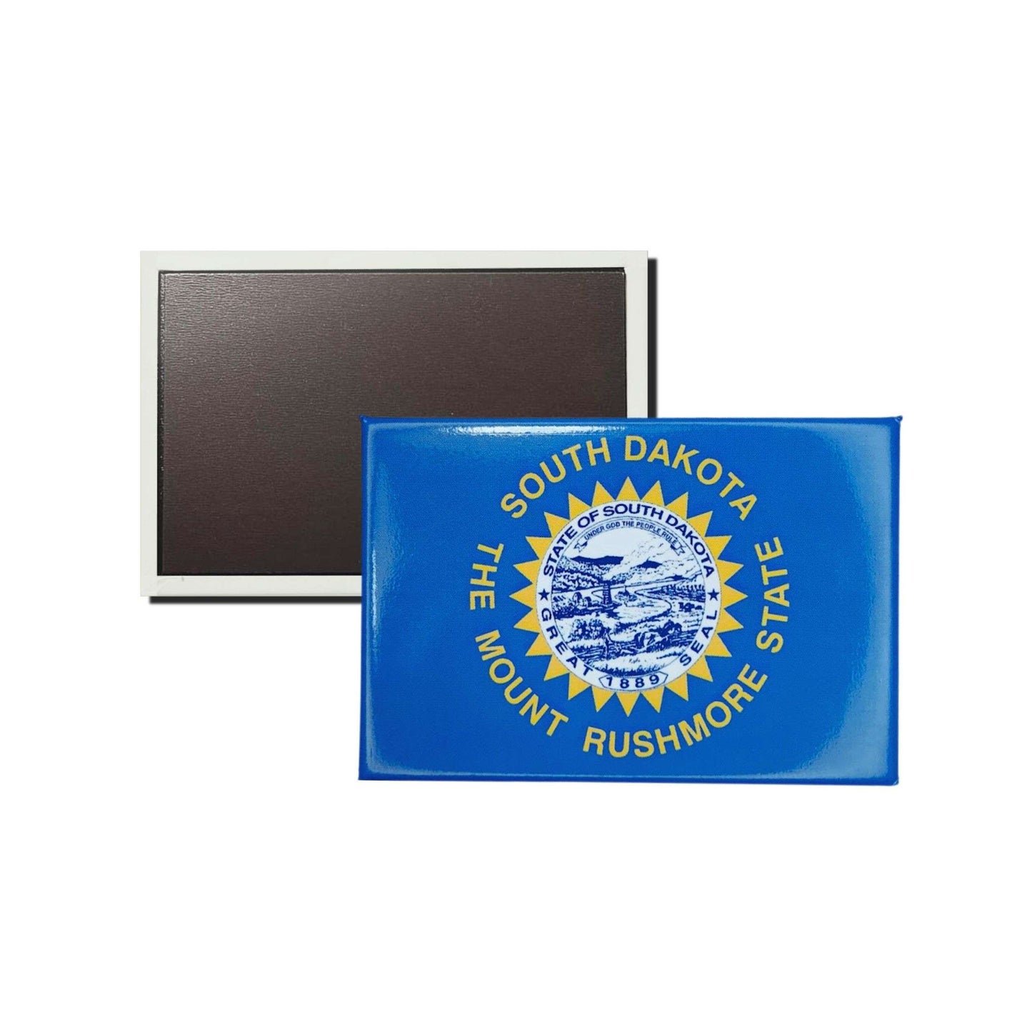 Iman Rectangular Horizontal Bandera Estado South Dakota Usa