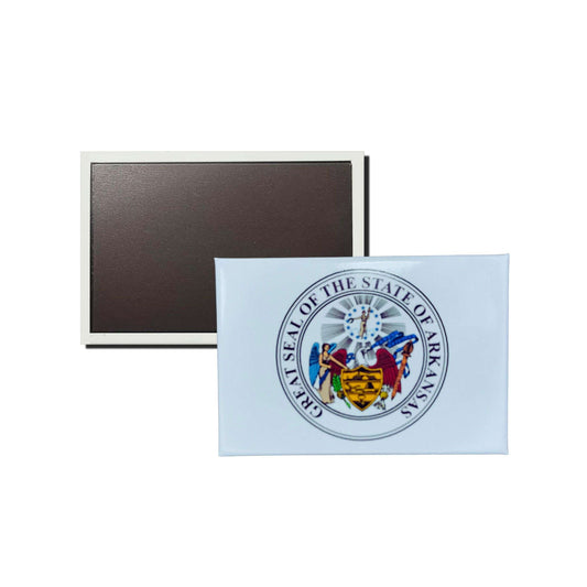 Iman Rectangular Horizontal Escudo Estado Arkansas Usa