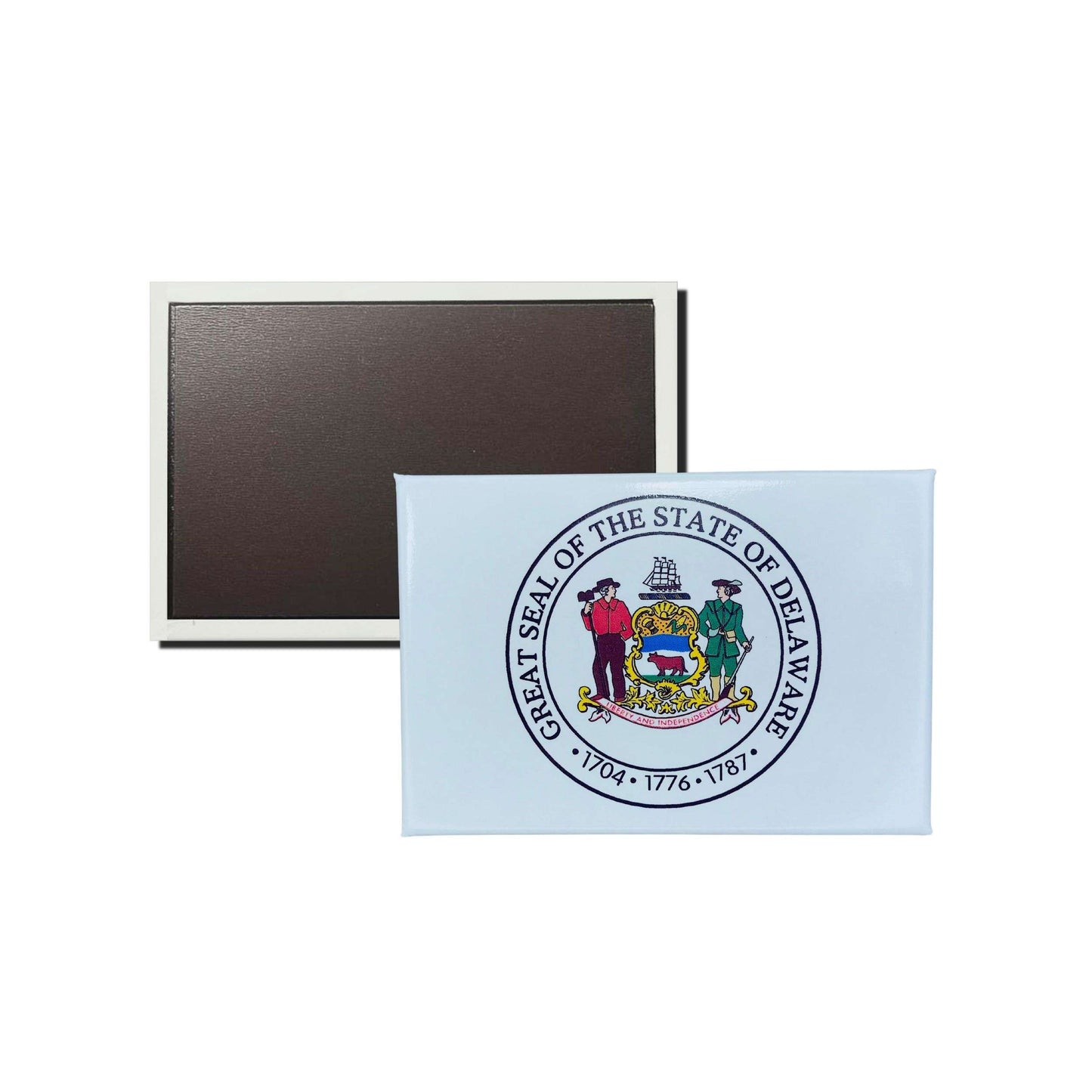 Iman Rectangular Horizontal Escudo Estado Delaware Usa