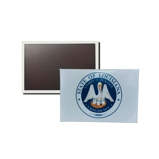 Iman Rectangular Horizontal Escudo Estado Louisiana Usa