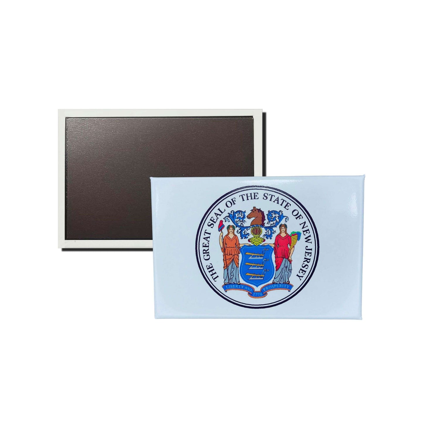 Iman Rectangular Horizontal Escudo Estado New Jersey Usa