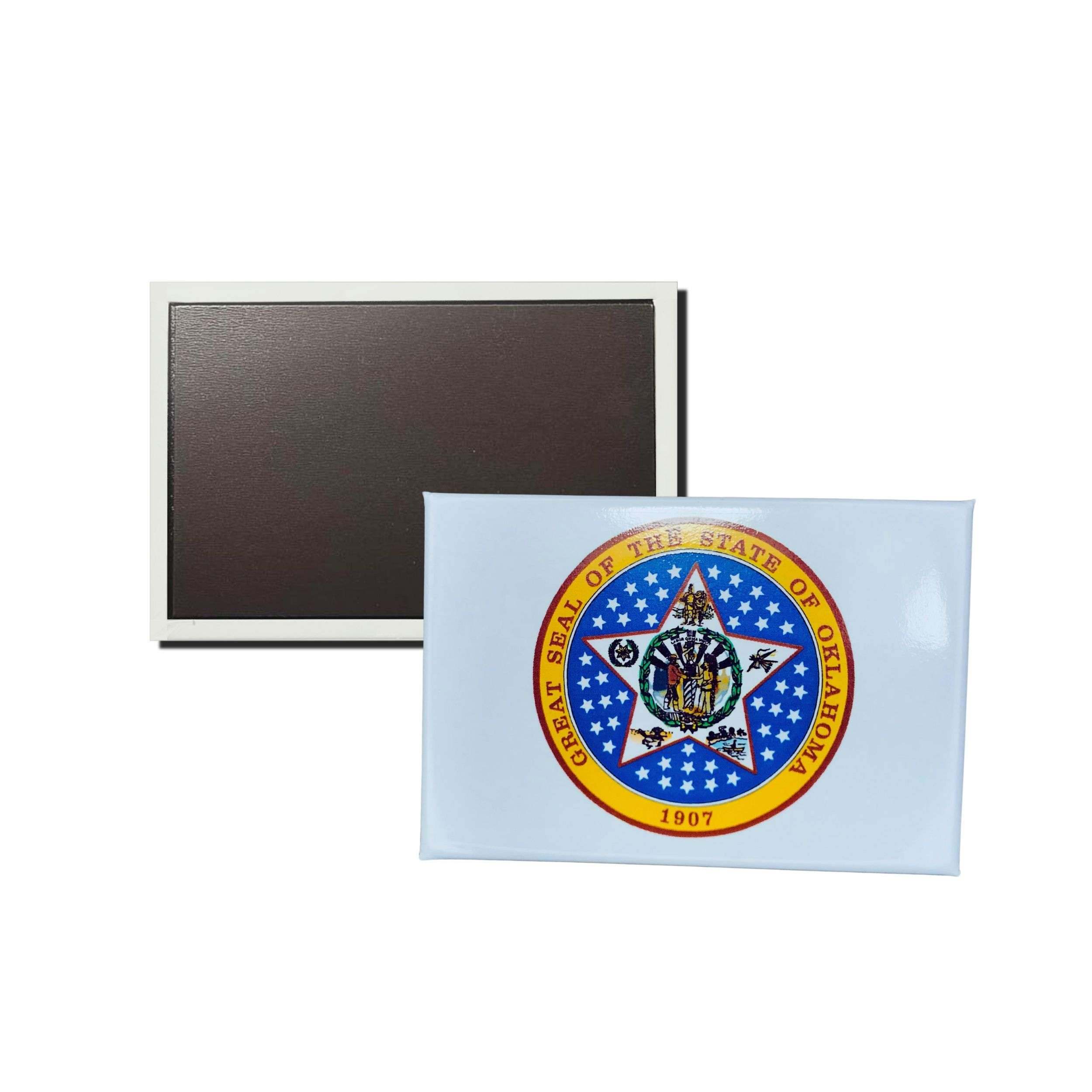 Iman Rectangular Horizontal Escudo Estado Oklahoma Usa