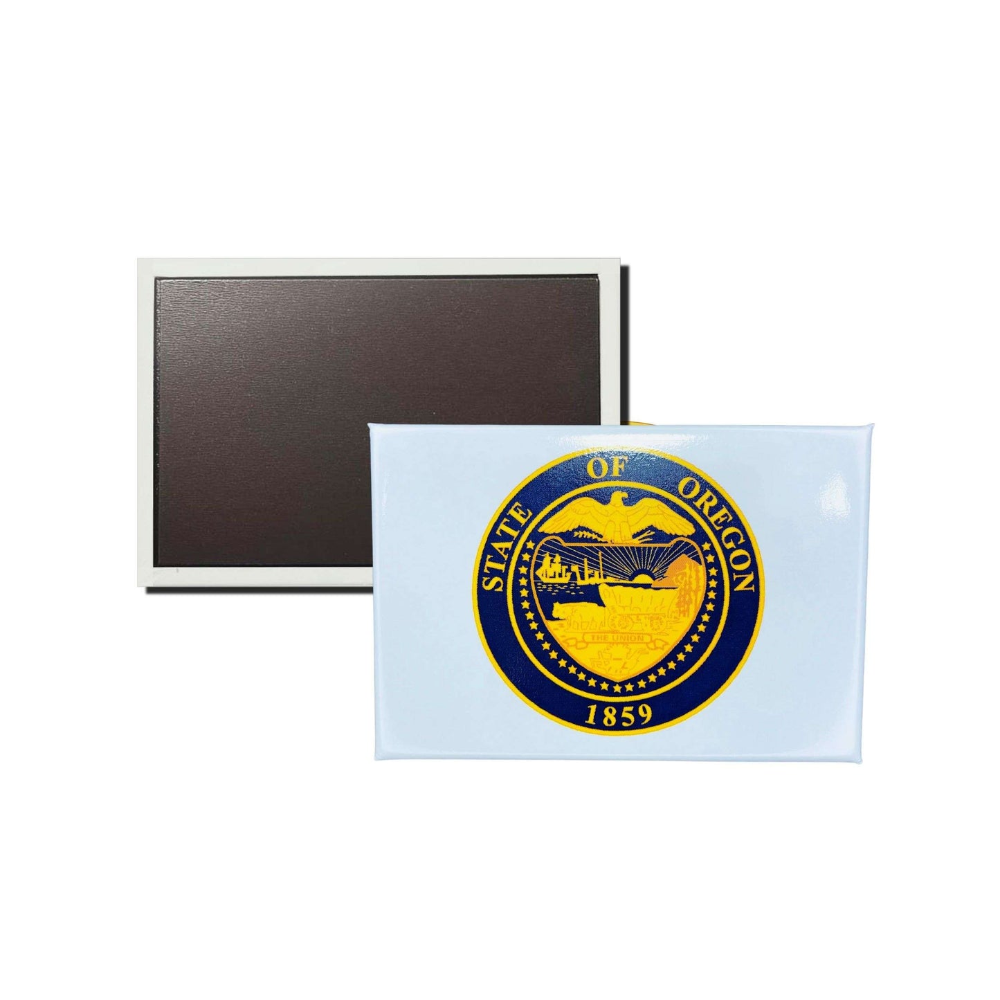 Iman Rectangular Horizontal Escudo Estado Oregon Usa