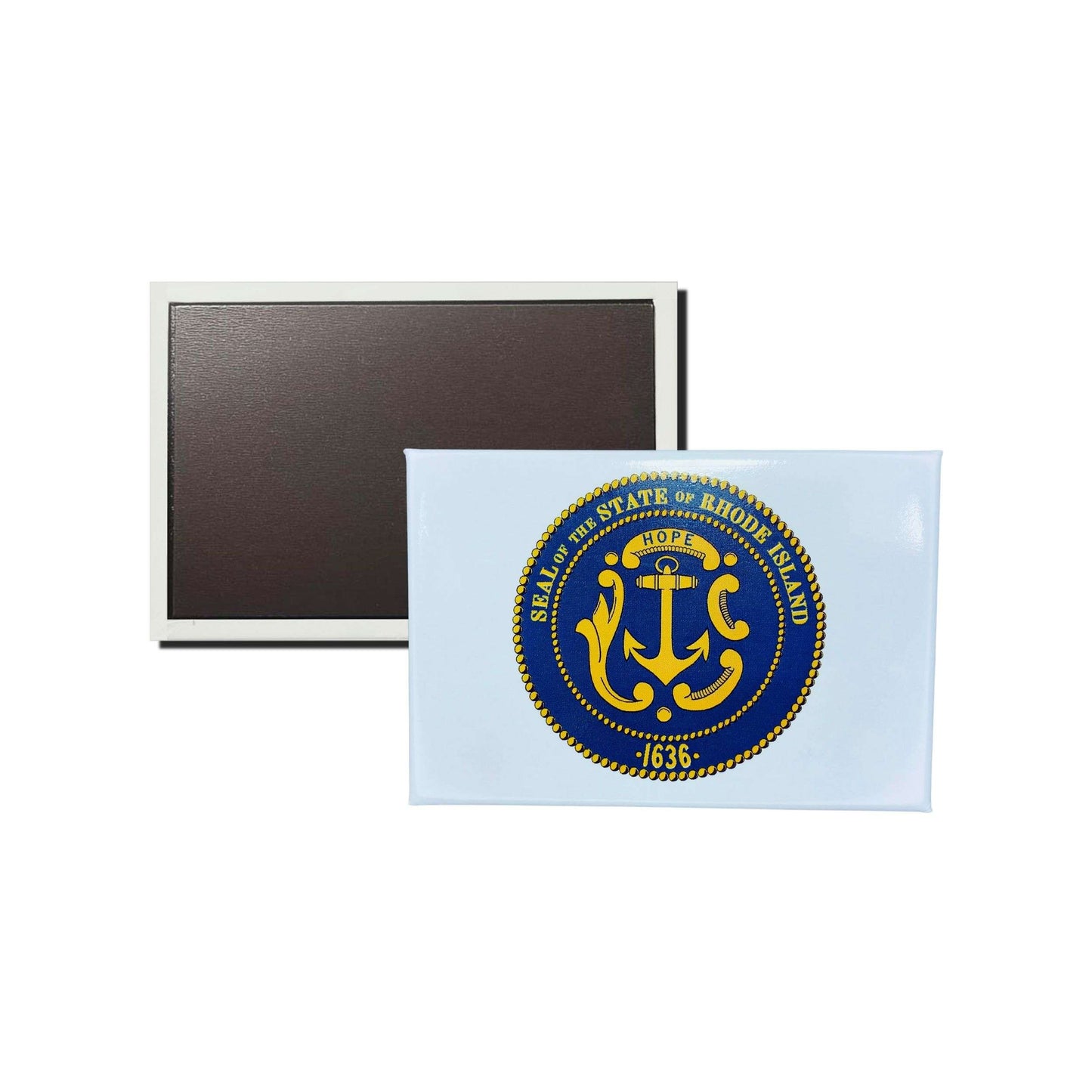 Iman Rectangular Horizontal Escudo Estado Rhode Island Usa