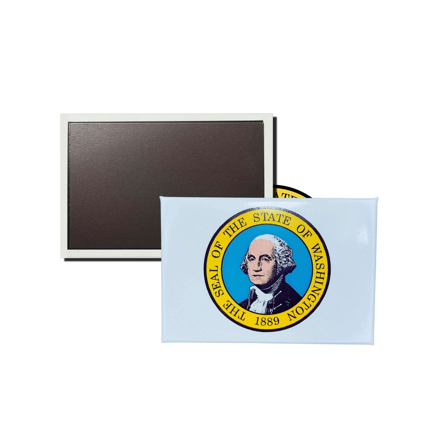 Iman Rectangular Horizontal Escudo Estado Washington Usa