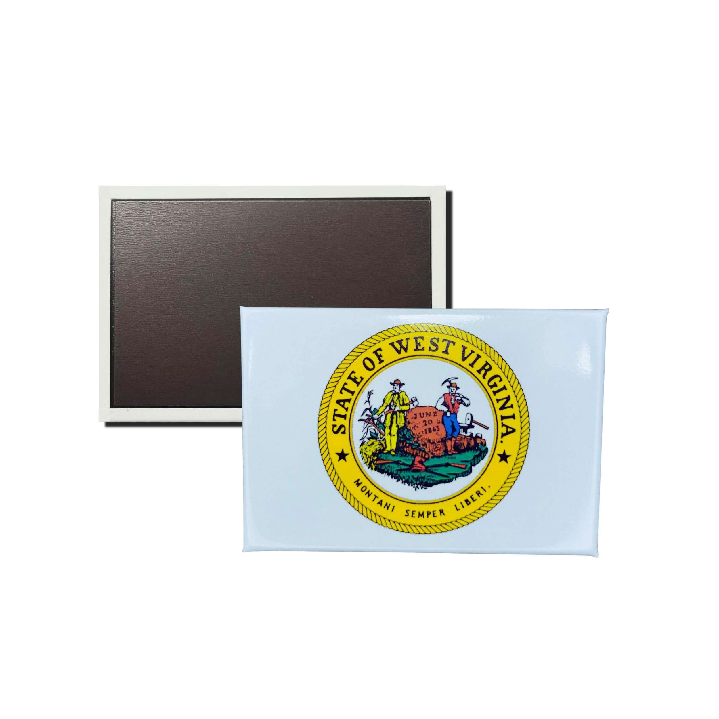 Iman Rectangular Horizontal Escudo Estado West Virginia Usa