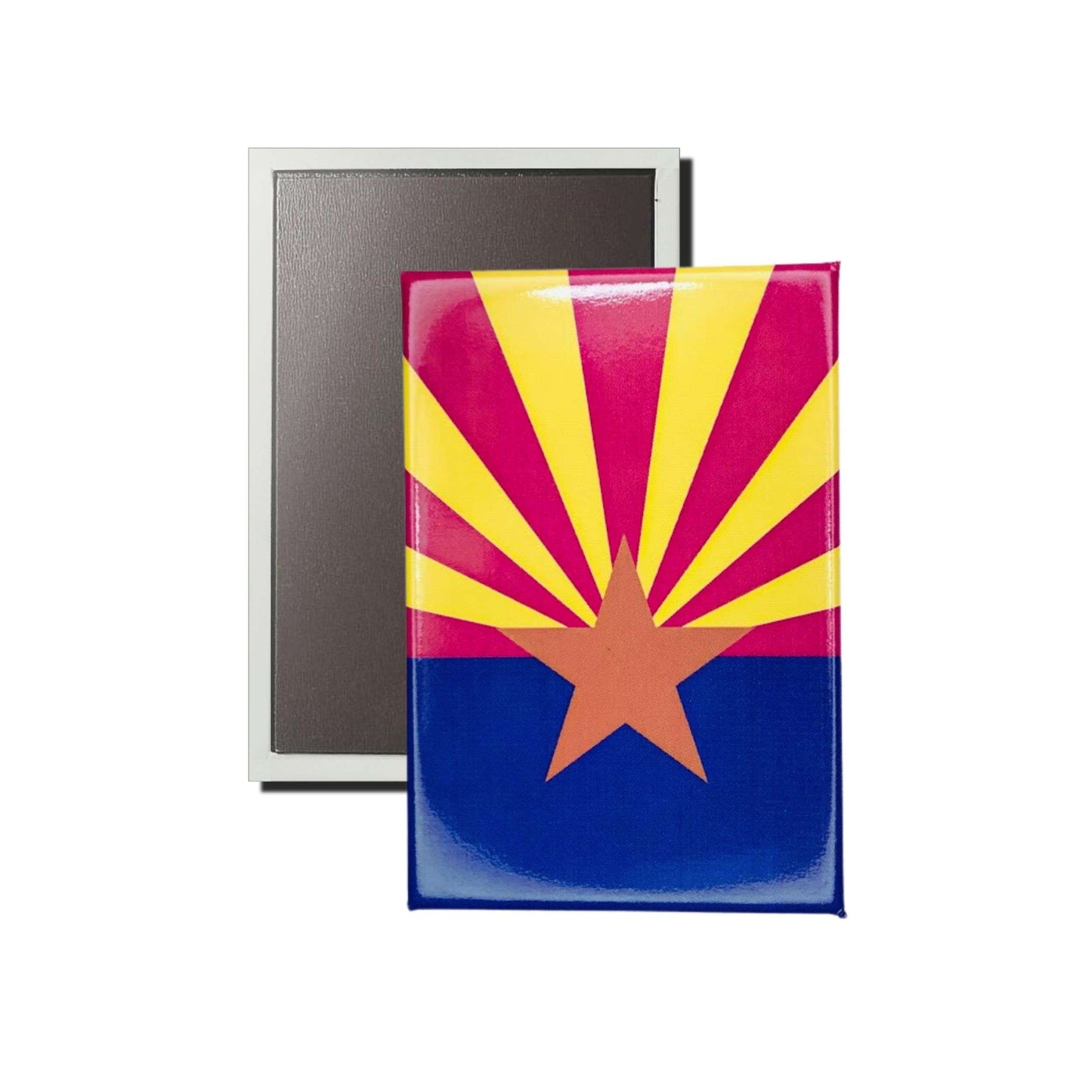 Iman Rectangular Vertical Bandera Estado Arizona Usa