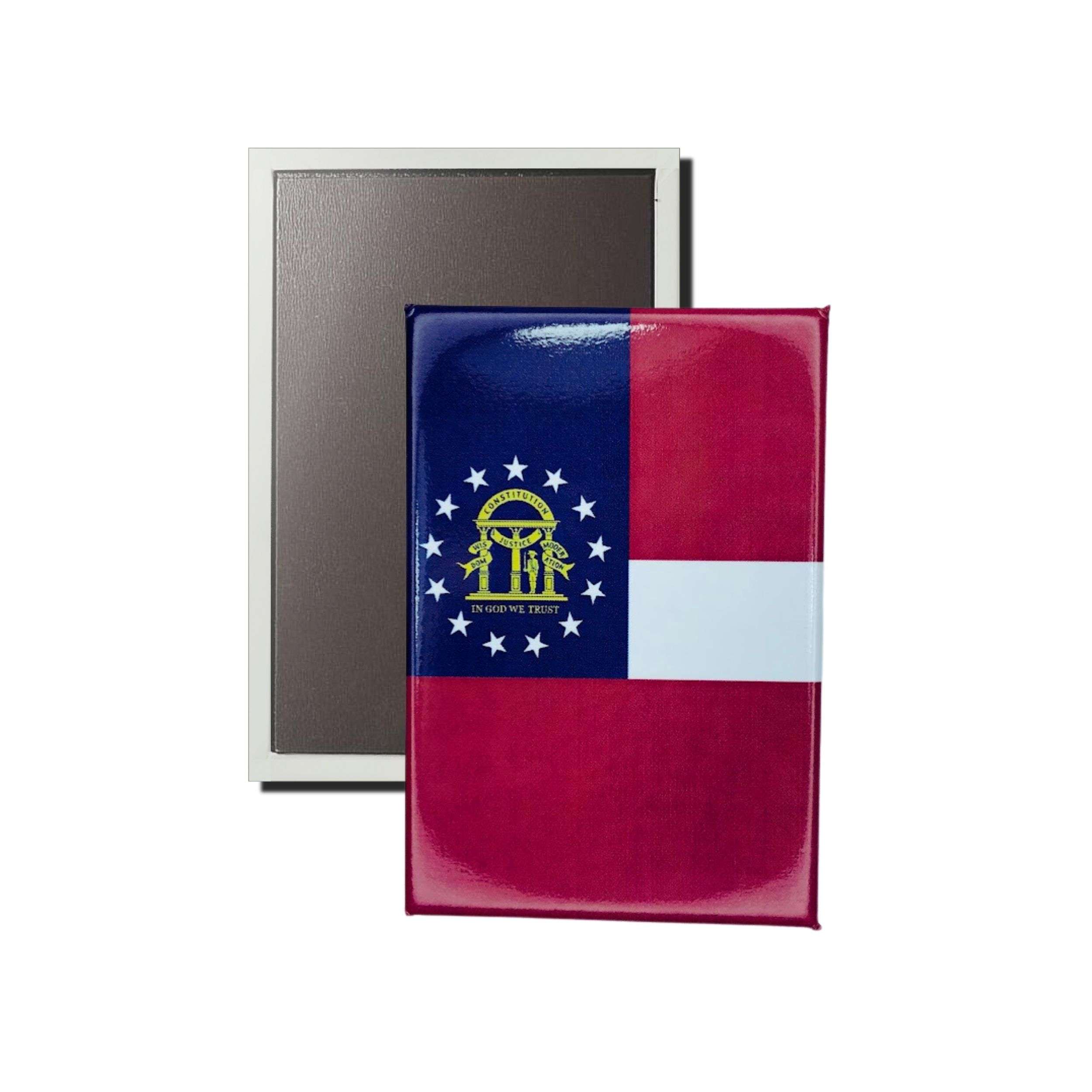 Iman Rectangular Vertical Bandera Estado Georgia Usa