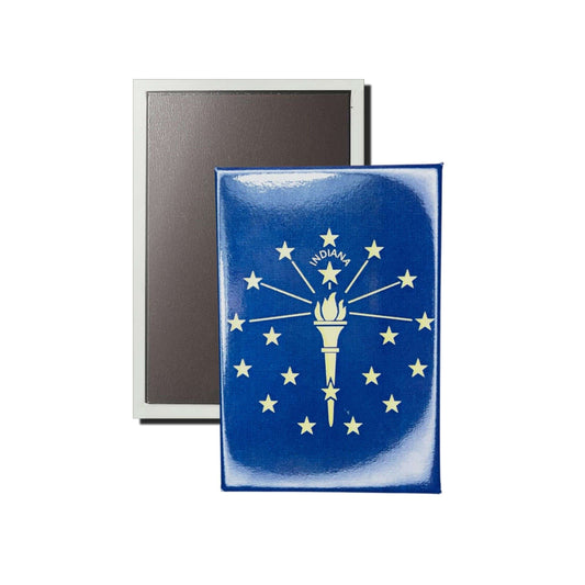 Iman Rectangular Vertical Bandera Estado Indiana Usa