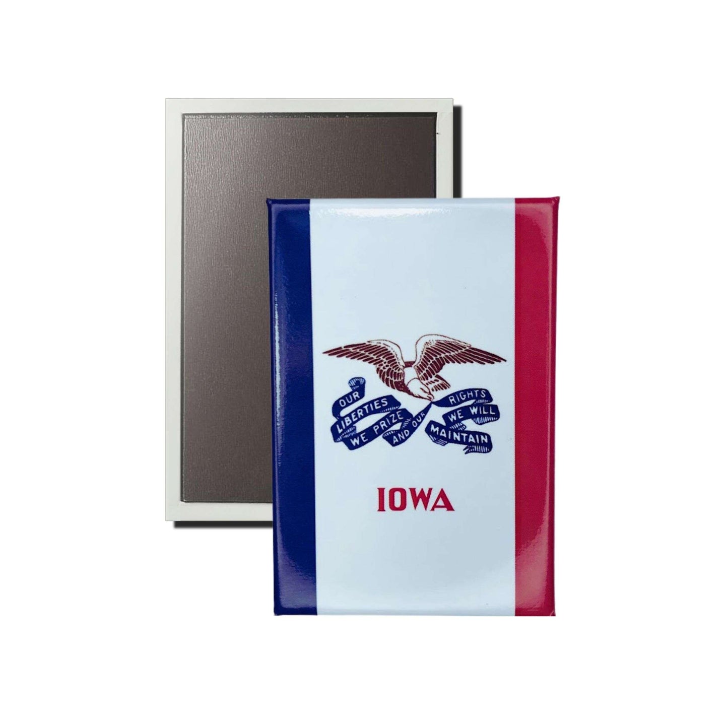 Iman Rectangular Vertical Bandera Estado Iowa Usa