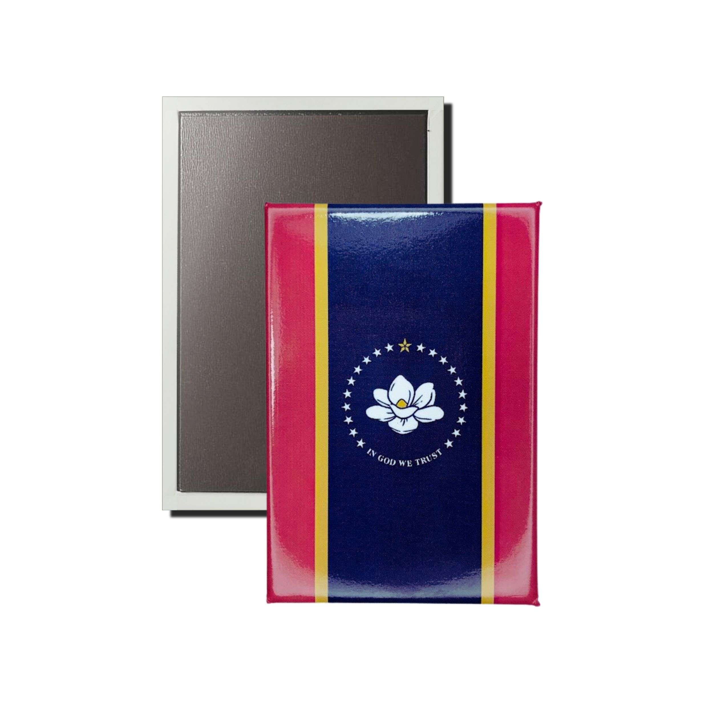 Iman Rectangular Vertical Bandera Estado Mississippi Usa