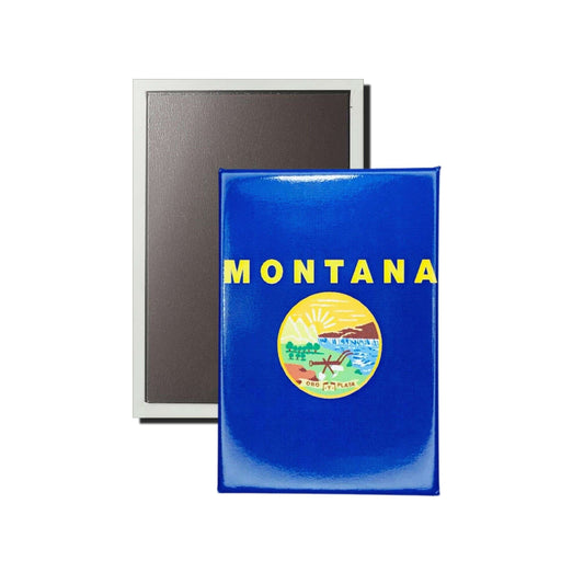 Iman Rectangular Vertical Bandera Estado Montana Usa