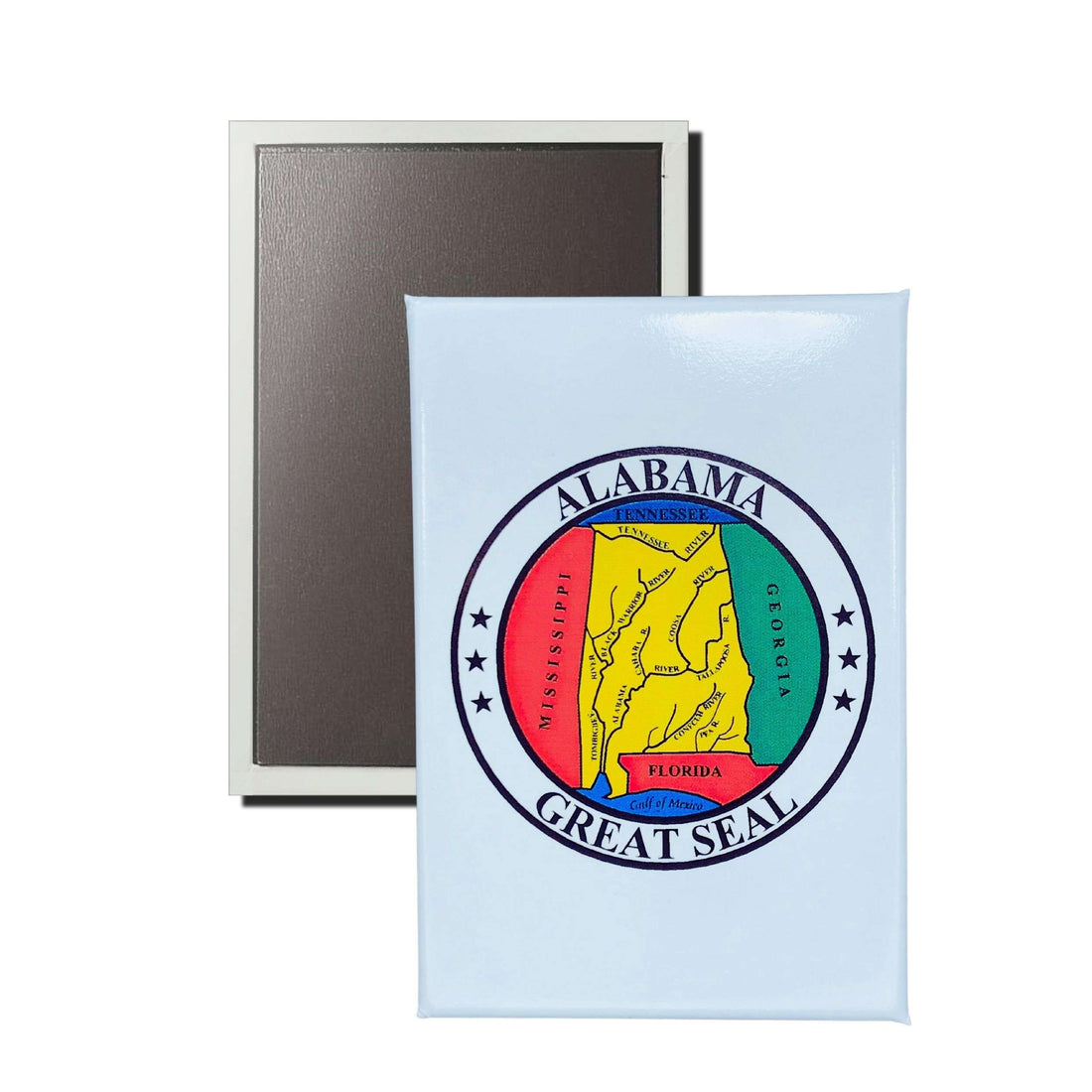Vertikaler Magnet – Staatswappen von Alabama – USA