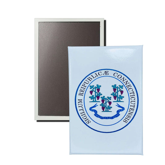 Iman Rectangular Vertical Escudo Estado Connecticut Usa