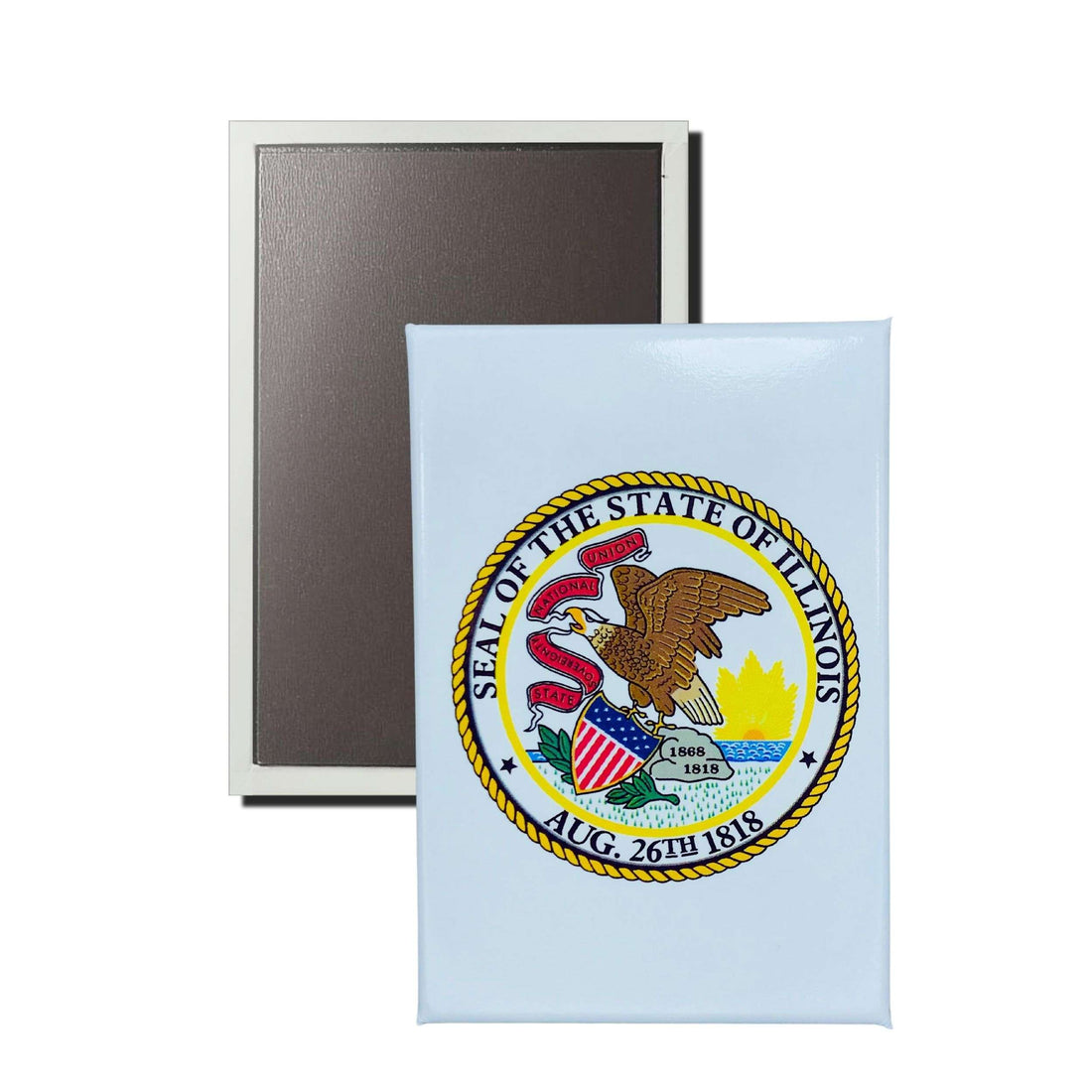 Vertikaler Magnet – Staatswappen von Illinois – USA