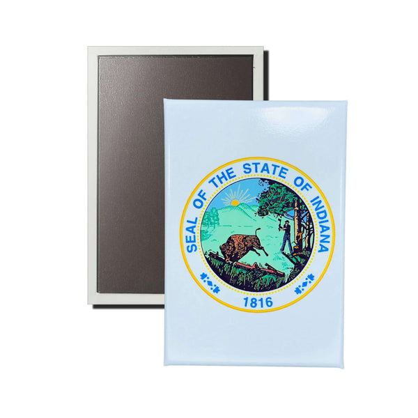 Vertikaler Magnet – Staatswappen von Indiana – USA