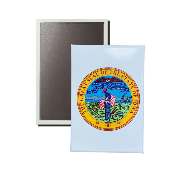 Vertikaler Magnet – Staatswappen von Iowa – USA