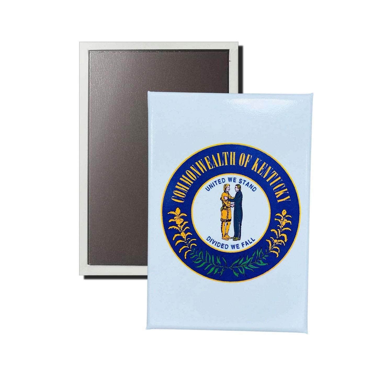 Iman Rectangular Vertical Escudo Estado Kentucky Usa