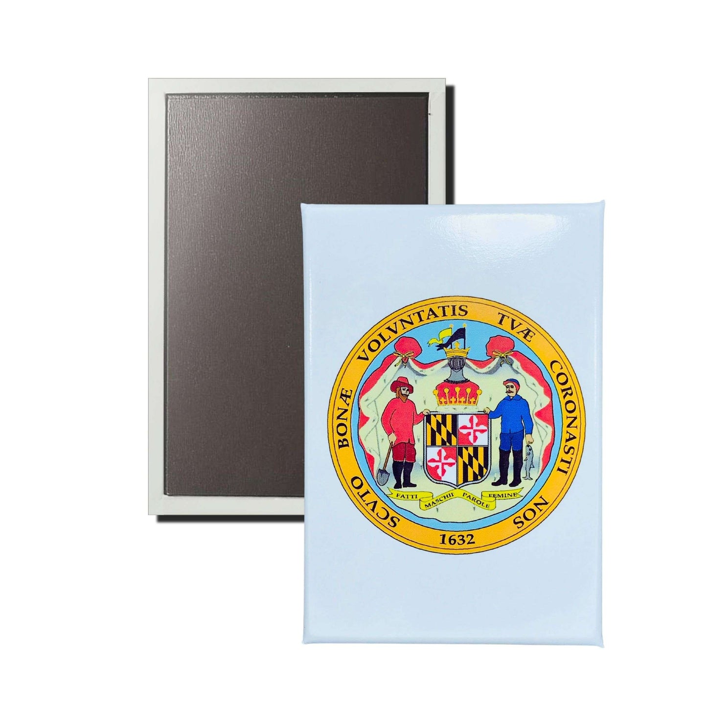 Iman Rectangular Vertical Escudo Estado Maryland Usa