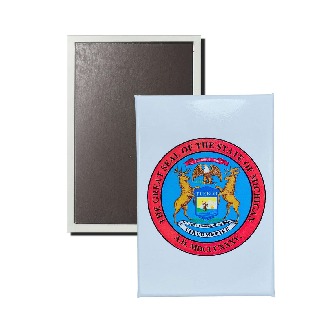 Vertikaler Magnet – Wappen des US-Bundesstaates Michigan