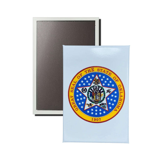 Iman Rectangular Vertical Escudo Estado Oklahoma Usa