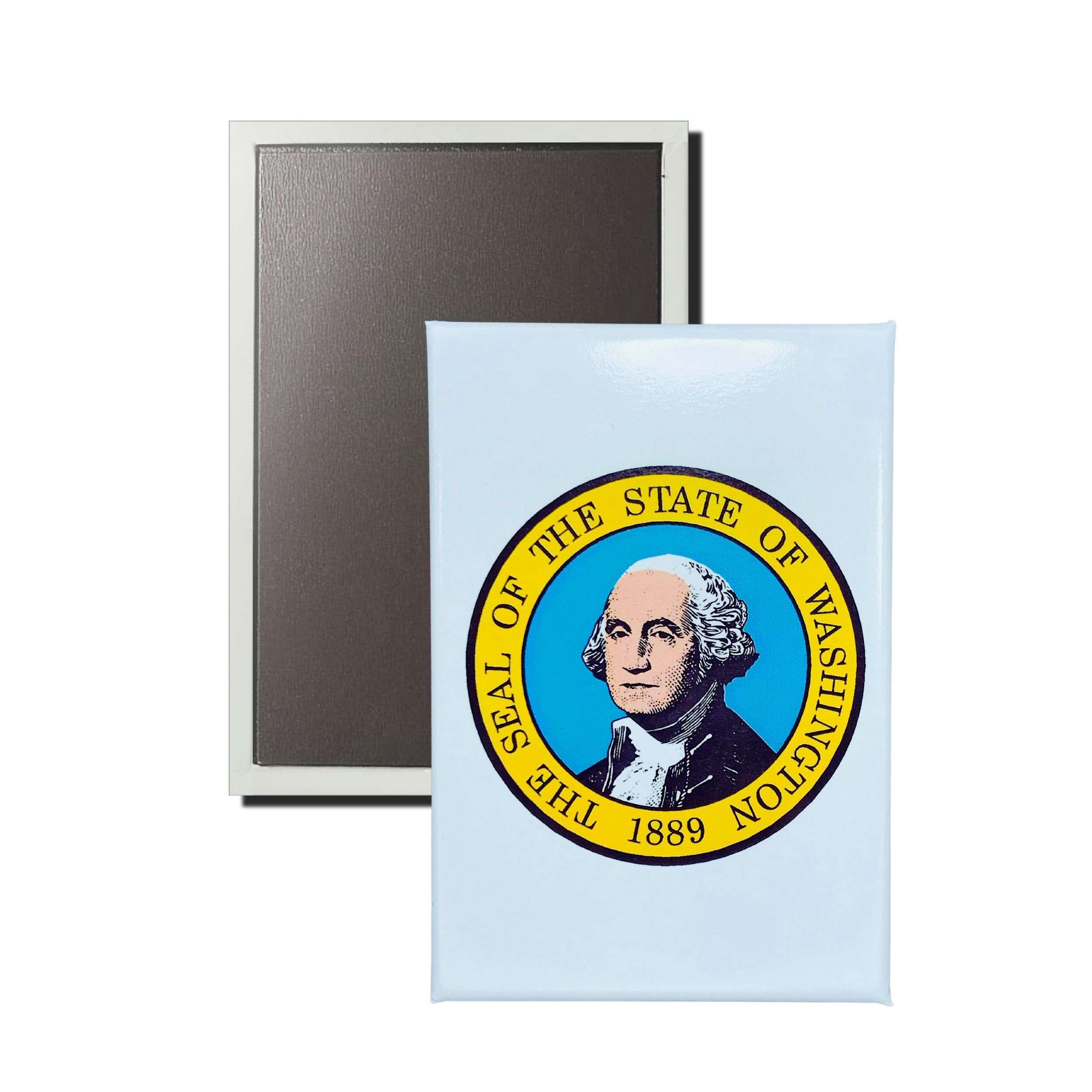 Iman Rectangular Vertical Escudo Estado Washington Usa